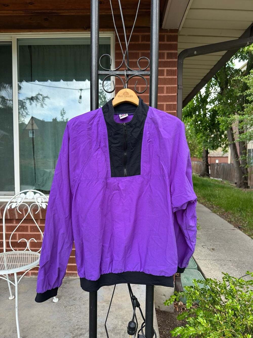 Vintage Tru Fit 90s Colorblock Quarter-Zip Windbreaker Pullover